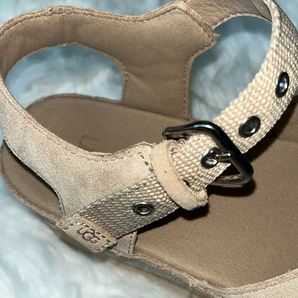 🆕 UGG Womens Aubrey Ankle Strap
Platform Sandal Shoes Sand Color Size 9.5 - Picture 11 of 15